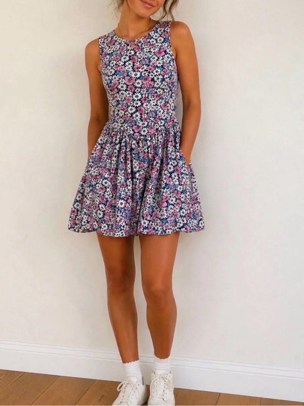 Vintage Eber San Francisco Floral Romper Made in USA